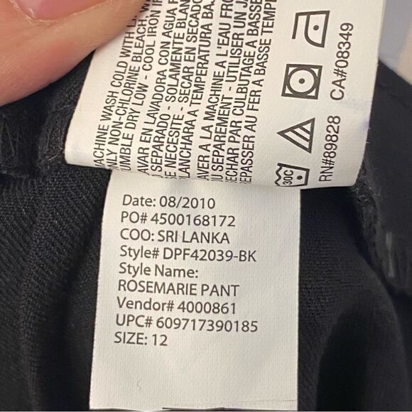 Gloria Vanderbilt trousers slacks dress plants side zip slimming stretch -12 - Picture 15 of 15